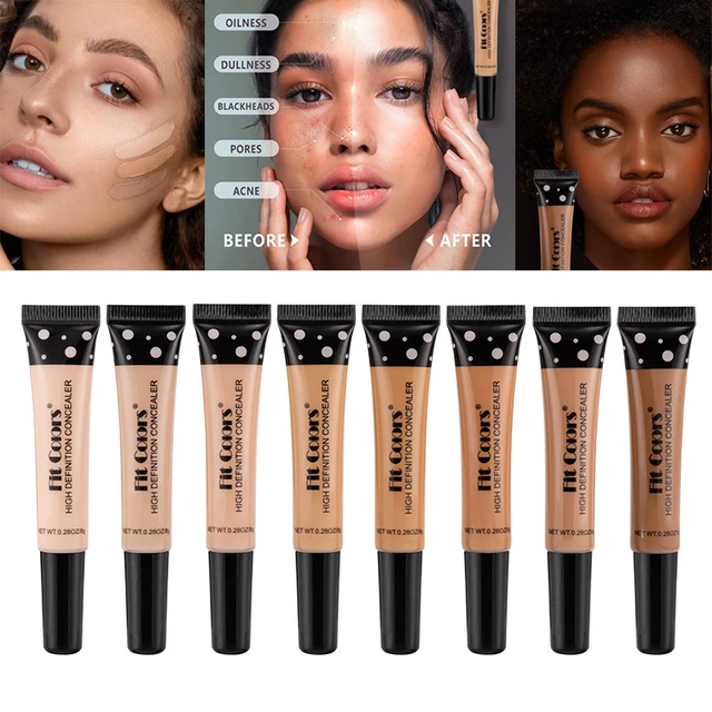 Nude Makeup Facial Foundation Waterproof Cover Blemish Base Fluid Concealer Oil Control Lasting Brighten Skin BB Cream Cosmetics 2