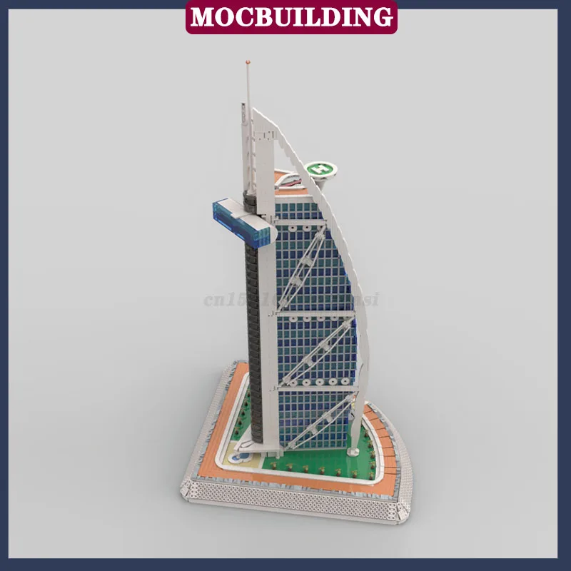 MOC Urban Modern Architectural Model Сборка Строительный блок Высотное здание Офисная коллекция