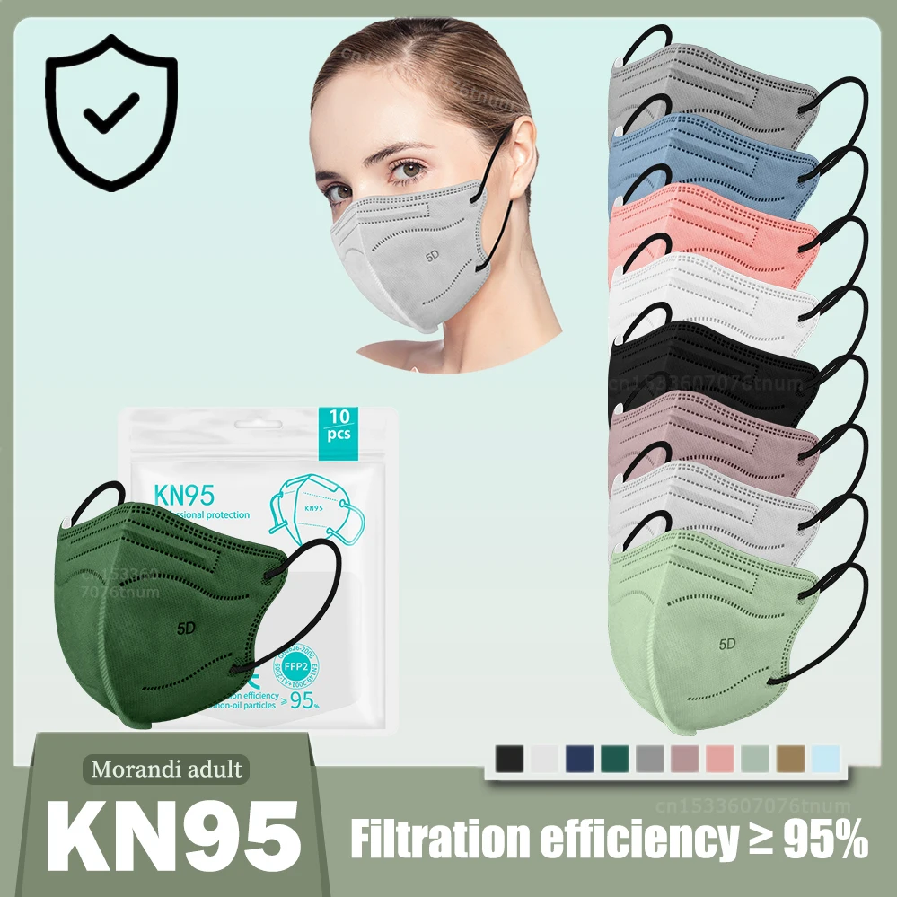 

KN95 5D Mascherine FFP2 Mascarillas FPP2 Masks Black Masque FFP 2 FFP2MASK Adult Maske 5 Layers Protection Face Mask Respirator