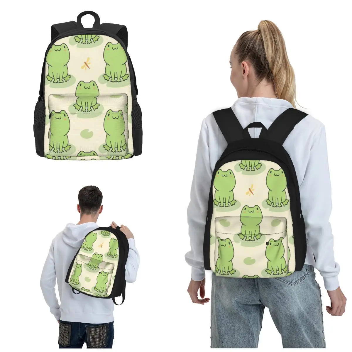 

Cute Frog Casual Backpack Stand Out From The Crowd With Our Selection Of Distinctive Backpacks Portable Sports Bag