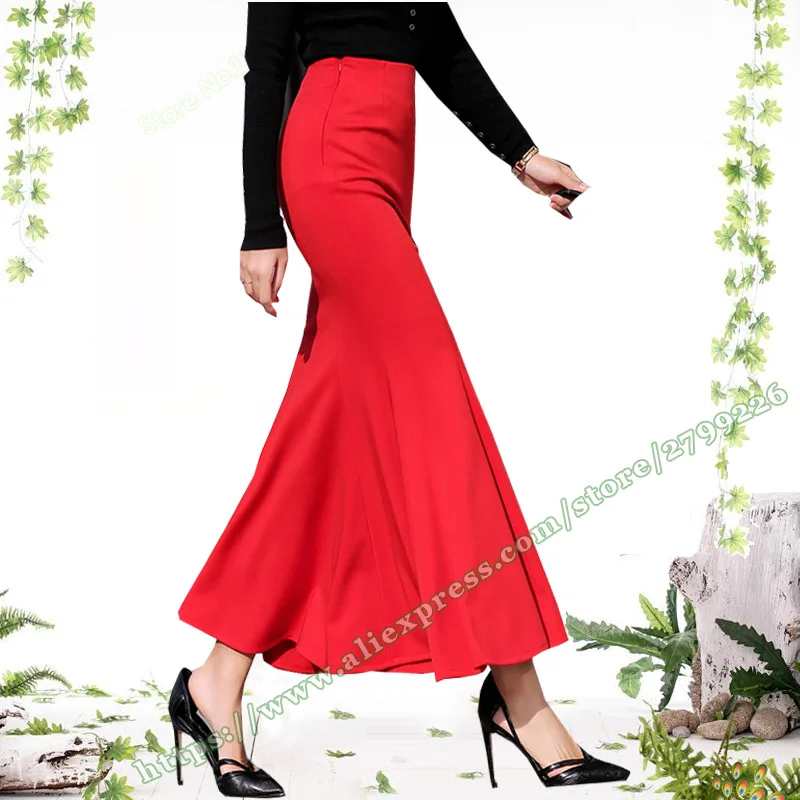 2022 Female Clothing Korean Fashion Fashion Sexy Slim Formal Office Lady OL Ladies Long Maxi Skirts for Womens