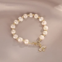 south korea style elegant ins simple animal bees freshwater pearls bracelets gift banquet party womens jewelry 2021