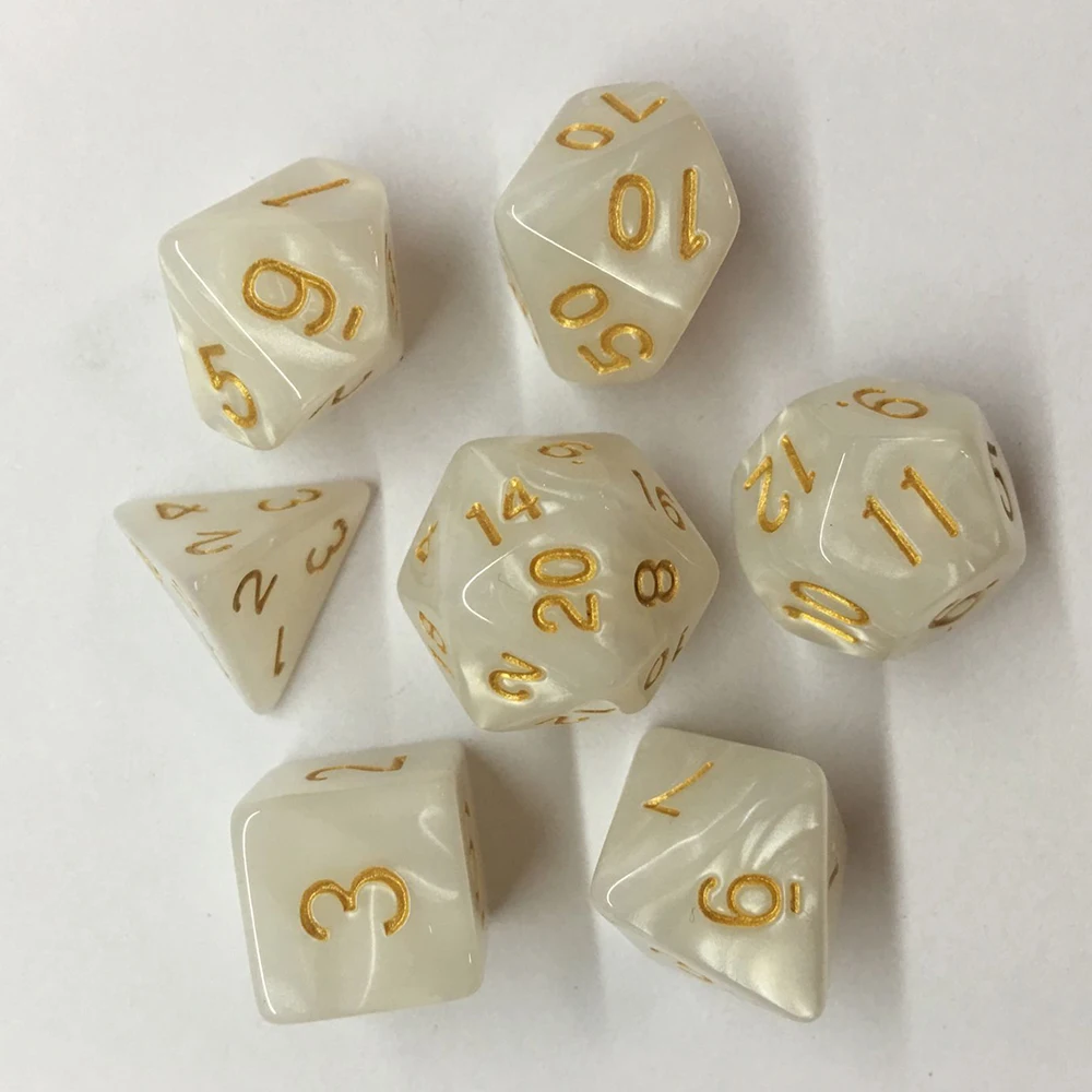 

7 шт./набор, Разноцветные Игральные игральные кости