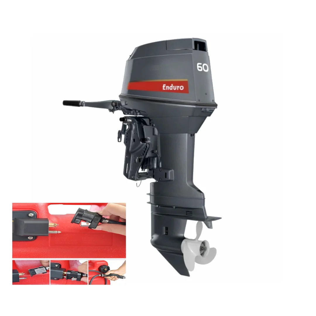 2024 новый лодочный двигатель 60 л.с. 2-тактный электрический/ручной стартер