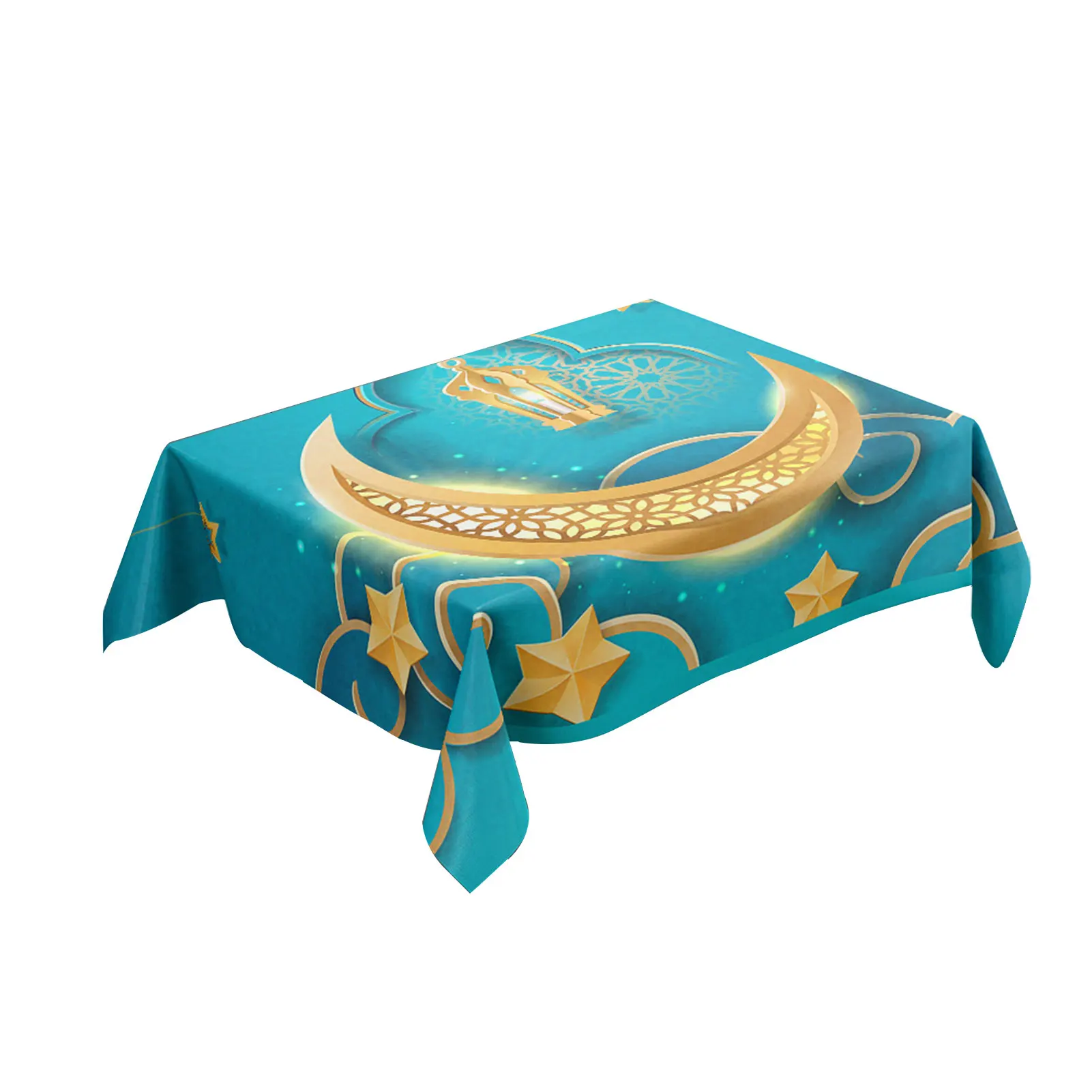 

ИД Мубарак настольная дорожка Рамадан ИД Мубарак Декор для дома стол Луна настольная Обложка счастливый Рамадан Мубарак праздничные прина...