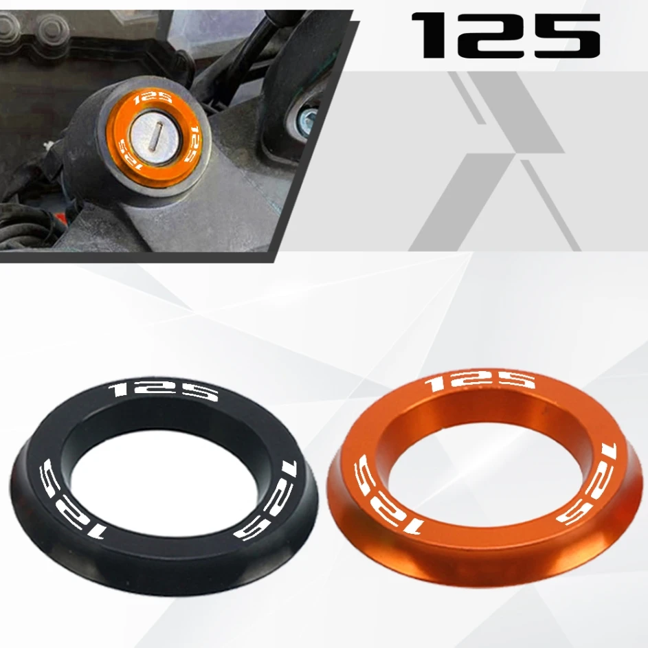 

Motorcycle Accessories Aluminum Ignition Switch Cover Ring For 125 2011-2022 2023 2018 2012 2013 2014 2015 2016 2017 Motorbike