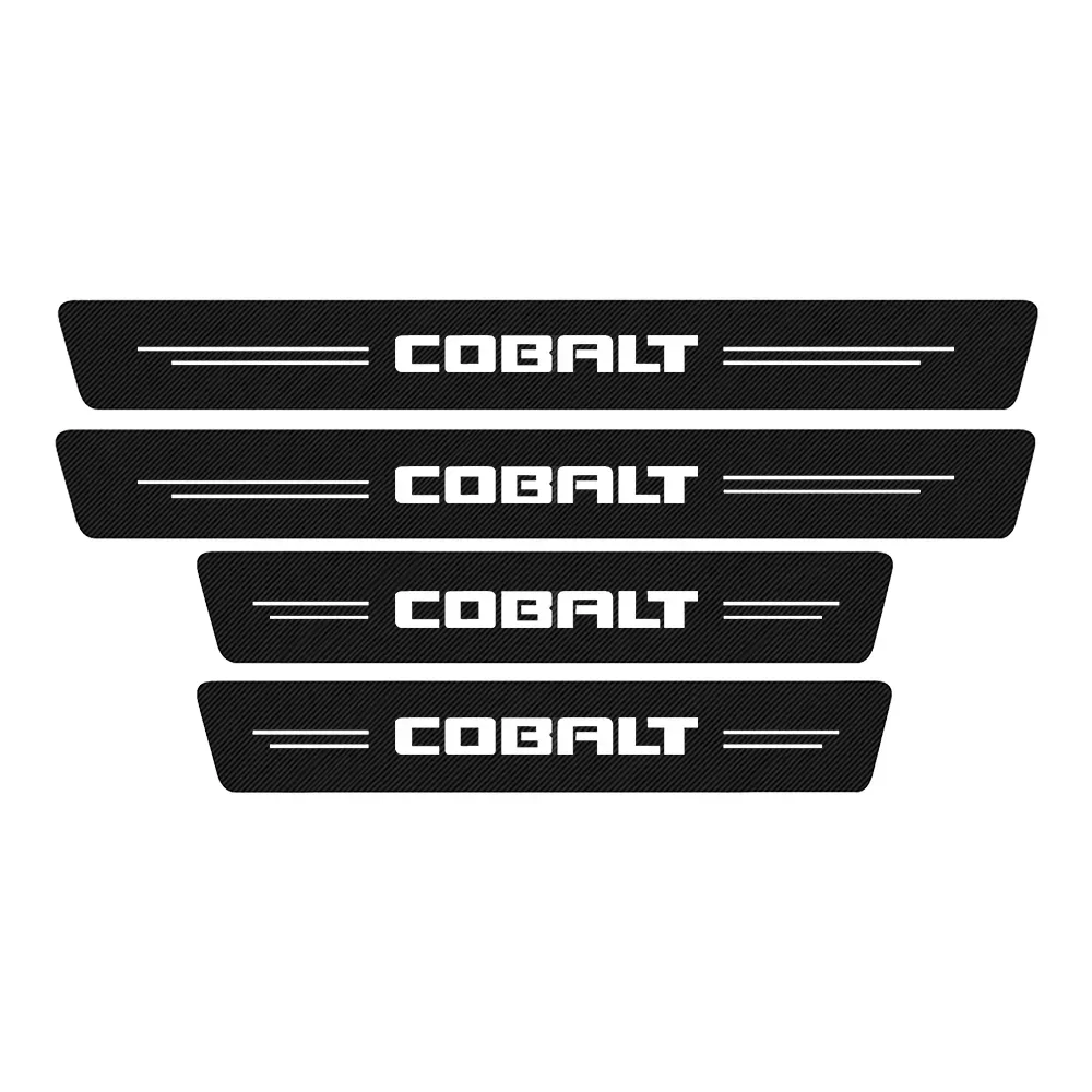 

Наклейки на порог автомобиля, защитная пластина на порог для Chevrolet Cobalt, логотип, эмблема багажника, педаль, бампер, защитные полосы