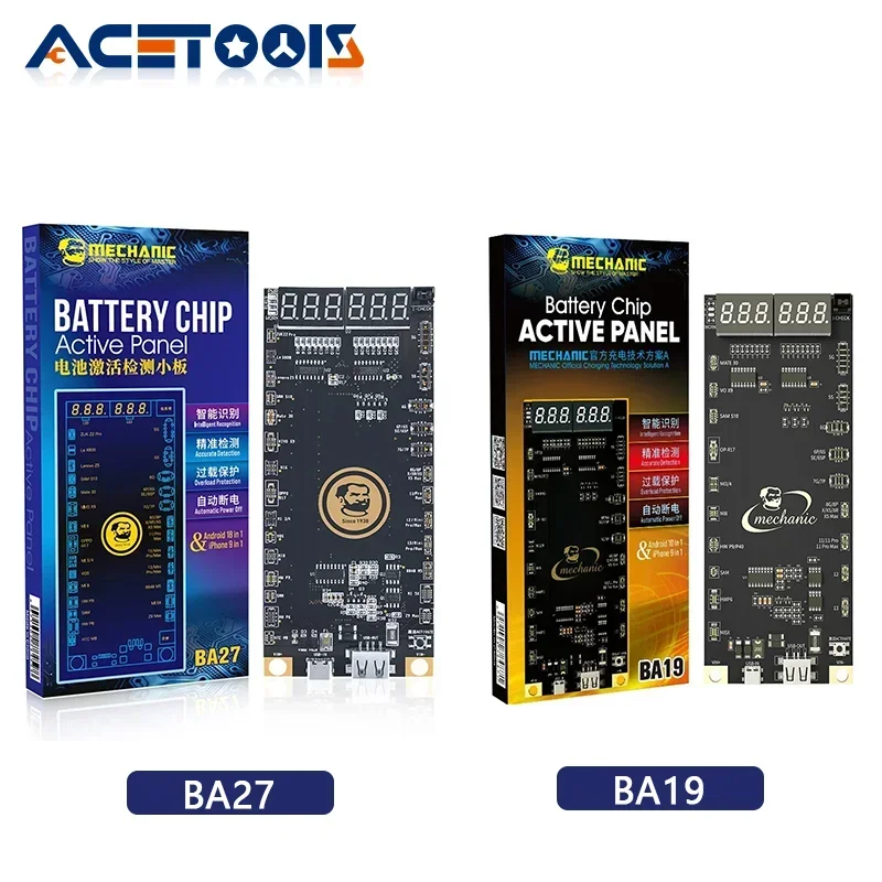 Батарейная панель MECHANIC BA19 BA27 для телефона 5G-15ProMax Android с цифровым дисплеем тестер