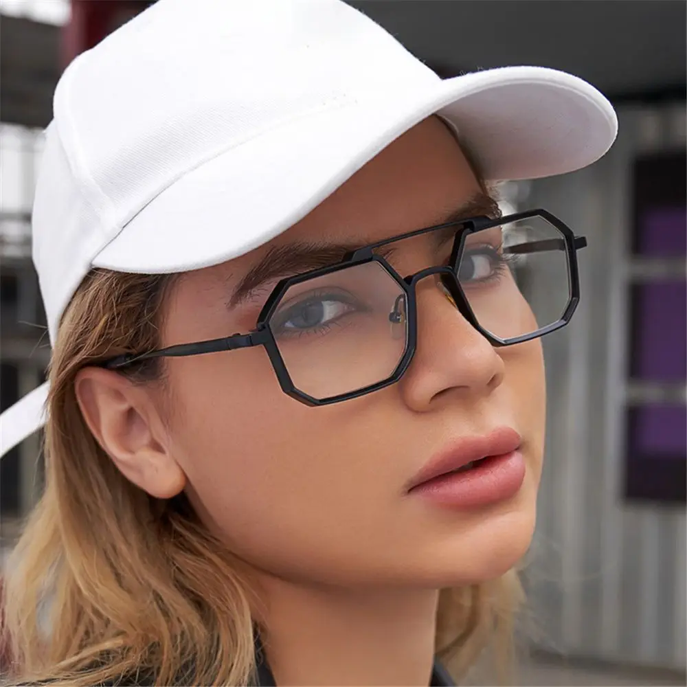 

Винтажные маленькие солнцезащитные очки UV400 с защитой от ультрафиолета, многоугольные солнцезащитные очки, солнцезащитные очки с металлической оправой