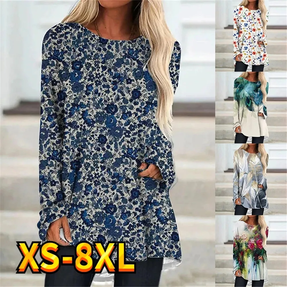 

Women's Tops T shirt Tee Graphic Patterned Painting Active Sports Streetwear Sweatshirt Daily Long Sleeve Print Essential XS-8XL