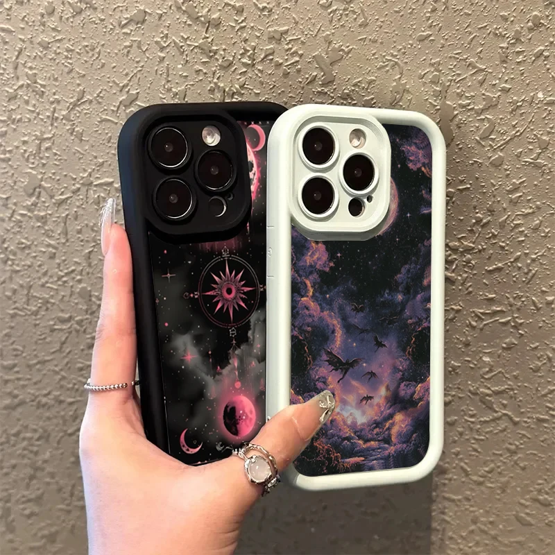 Мягкий чехол для телефона Mysterious Magic Star Moon Pattern для Xiaomi Redmi Note 14 13 12 11 Pro Plus 4G 5G 12S 11S Redmi 13C 14C Cover (art.: 3920cd8610e7e) - 3920cd8610e7e
