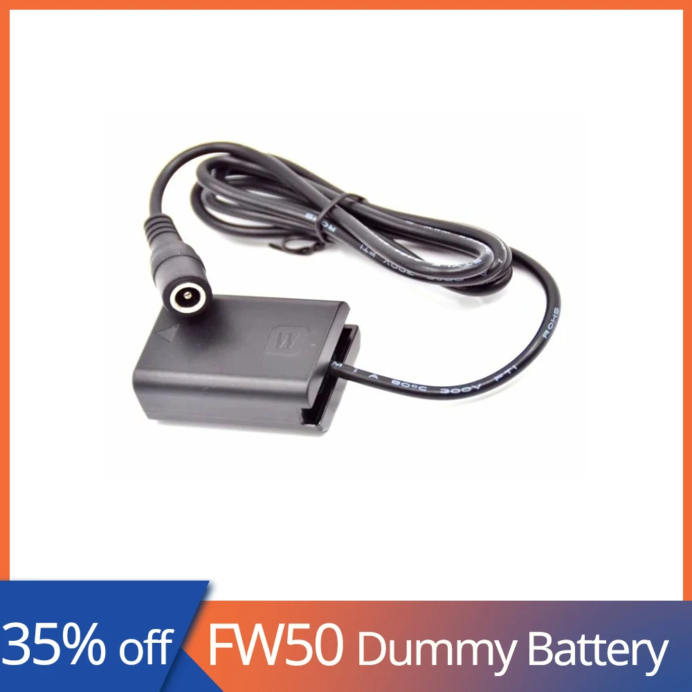 

NP-FW50 Dummy Battery AC-PW20 DC Coupler For Sony Alpha A6000 A6300 A6500 A700 A7SII NEX-F3 NEX-5N QX1 ZV-E10 Cameras