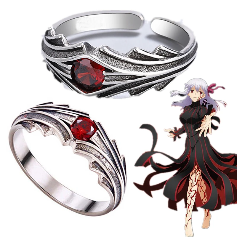 

Anime Fate Stay Night Tohsaka Sakura Cosplay Ring Prop Jewelry Adjustable Accessories Unisex Rings Gift Props