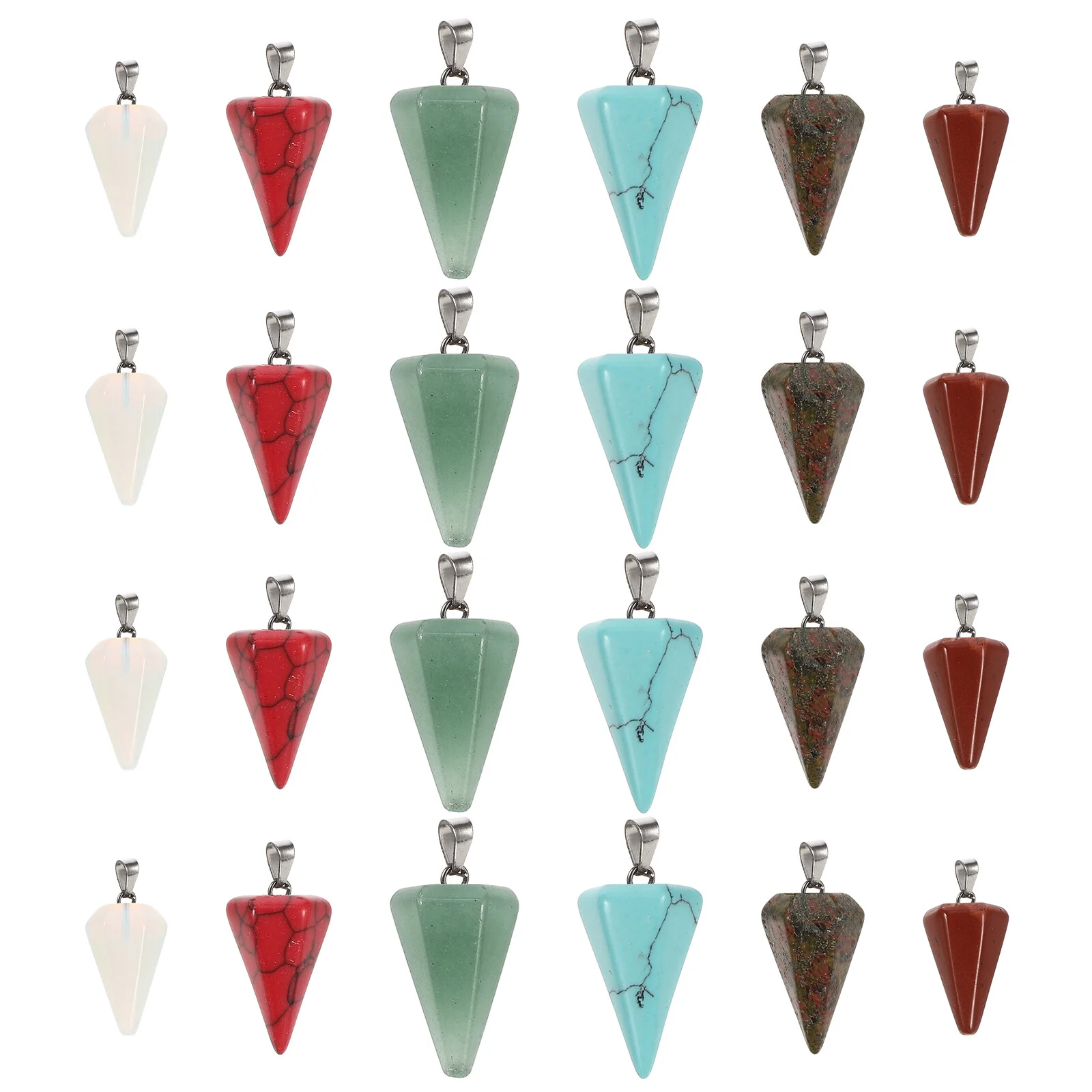 25 Pcs Agate Pendant Charm Necklace Bracelet Ornament Hanging Decor Accessory DIY