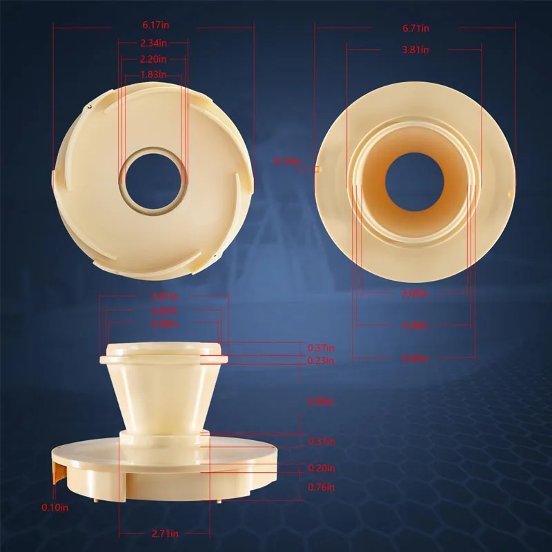 Деталь в сборе диффузора 072927 подходит для насосов Pentair Whisperflo/Intelliflo Inground бассейна