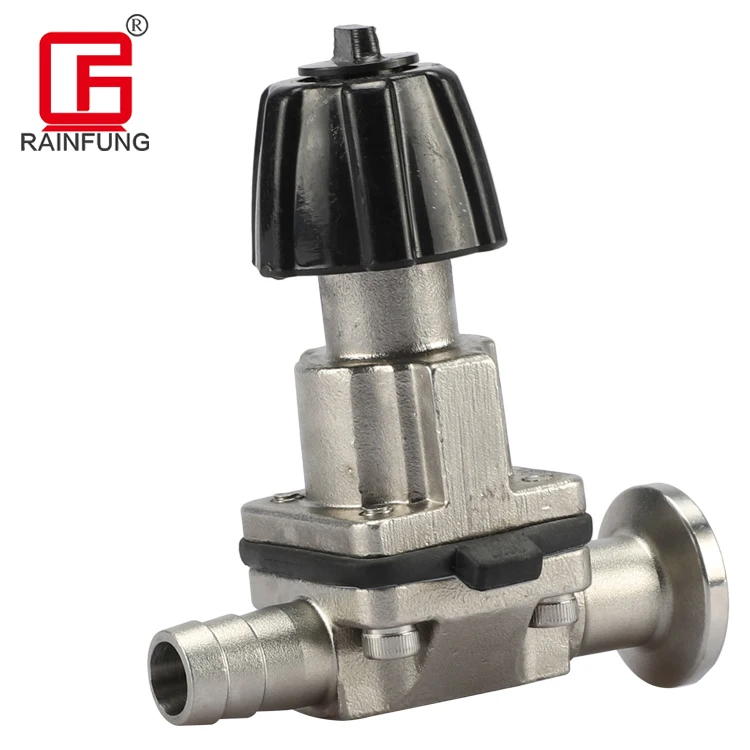 

SS304/316L DN50 2" Industrial Manual Flow Control Hydraulic Sanitary Stainless Steel Tri Clamp Diaphragm Valve