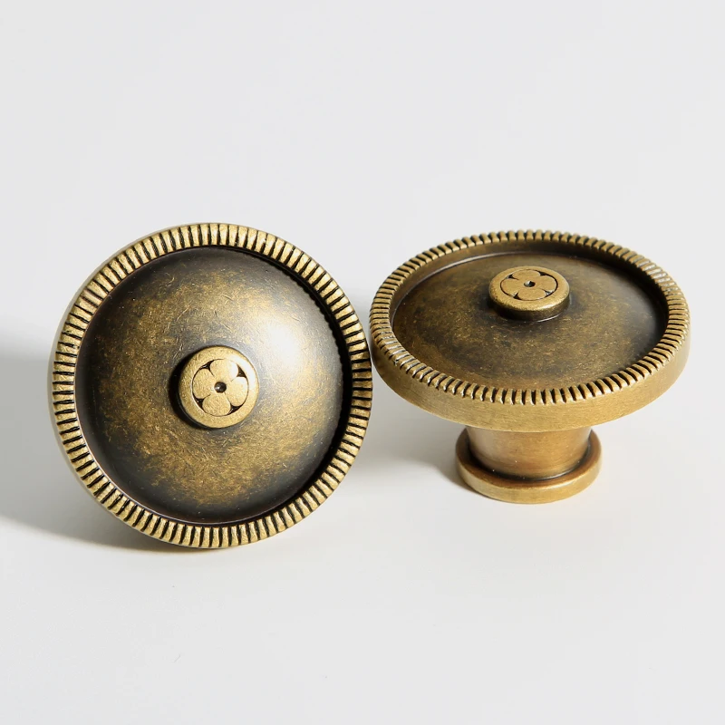 Античная бронза латунь ручка для мебели шкафа твердая ручки ящика ванная комната