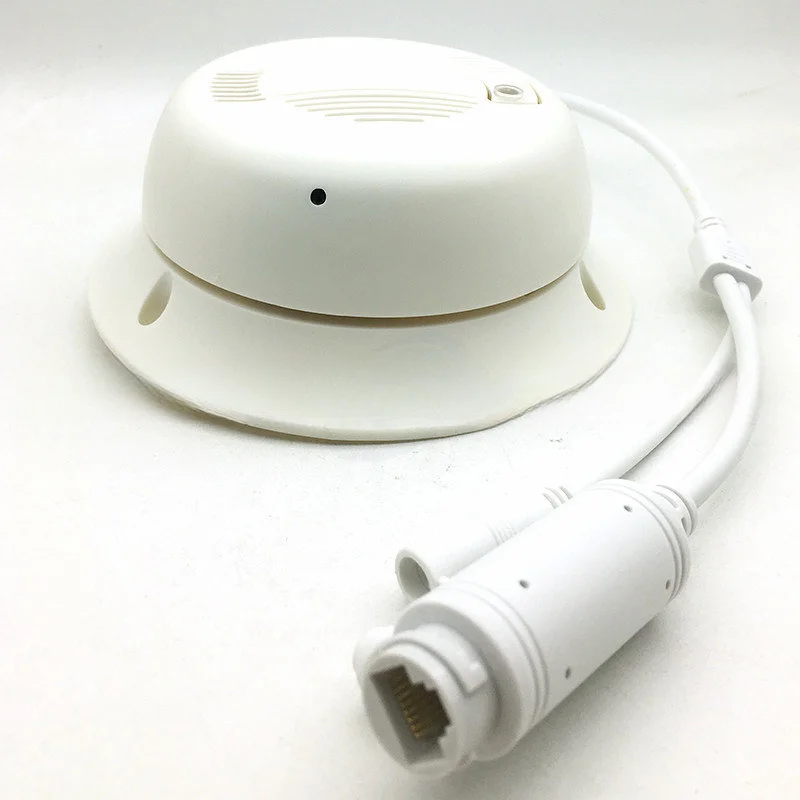 

Camhi 1080P IMX307 Starlight with Audio SD Card Slot Ceiling Mounting Smoke Detector POE IP Camera