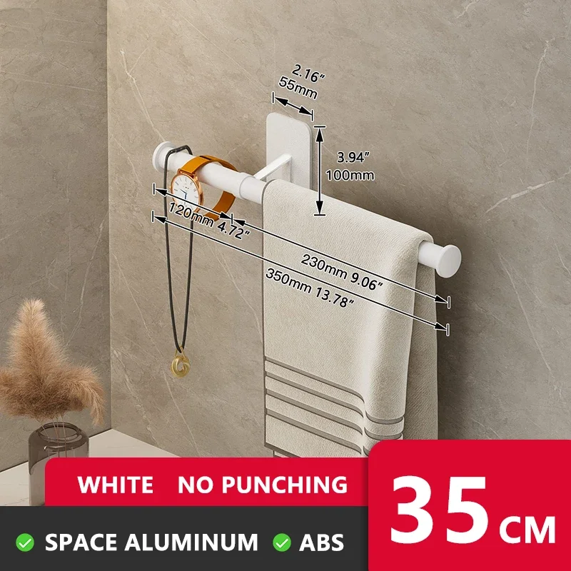 Настенная вешалка для полотенец из алюминия