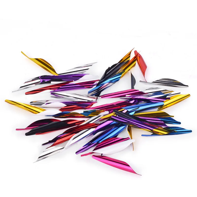 50 шт. правые спиральные Fletches стрельба из лука стрела вал DIY аксессуары 1 8 дюймов