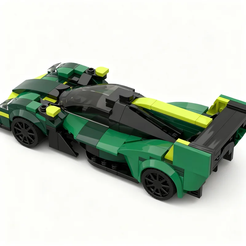 Фото 297 деталей MOC City Champions Aston Martin Valkyrie LM WEC, модель для сборки, строительные блоки, конструктор, рождественский подарок, DIY, творческий набор №1