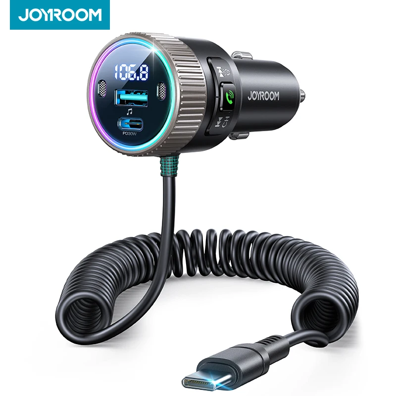 Передатчик Bluetooth JOYROOM FM 5 4 60 Вт PD QC3.0
