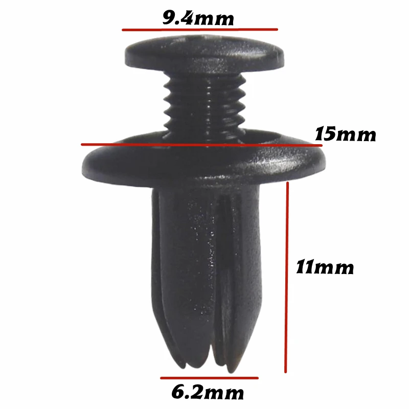 

20 шт. для 6 мм отверстия, автозастежка для бампера, заклепки, зажимы для дверной панели, фиксатор, зажим 90467-06017 9926-50-625 C05