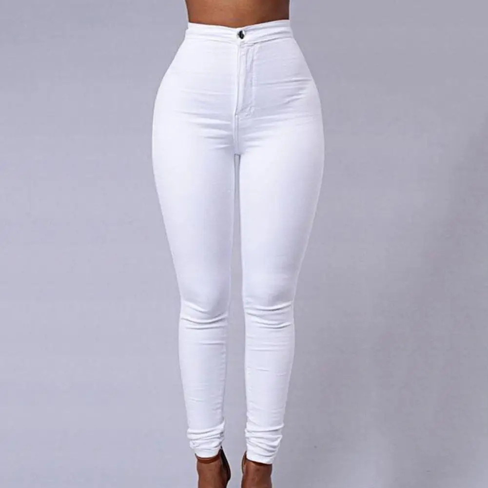 

5 Colors Optional M to 3XL Women Pants Fadeless Thin High Waist Solid Color Slim Fit Lady Pencil Trousers for Street Wear