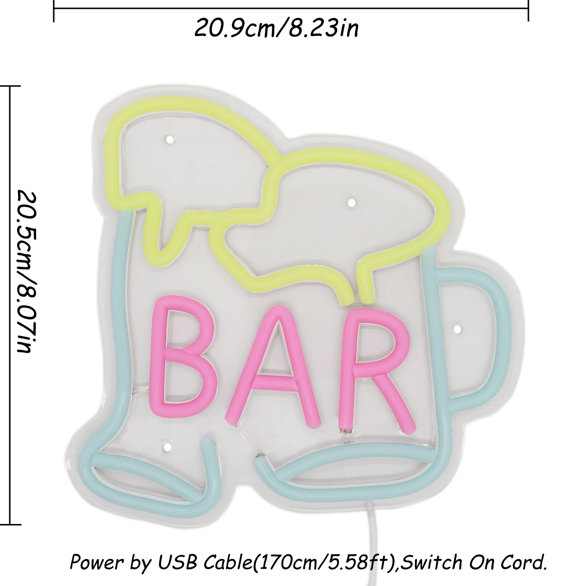Рисунок 2 - неоновая подставка с надписью