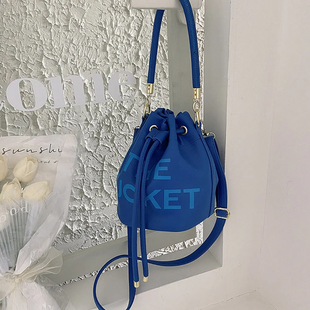 

Сумка через плечо, компактная сумка для хранения, простая сумка на плечо, сумка-ведро, многофункциональная Сумочка, модная черная