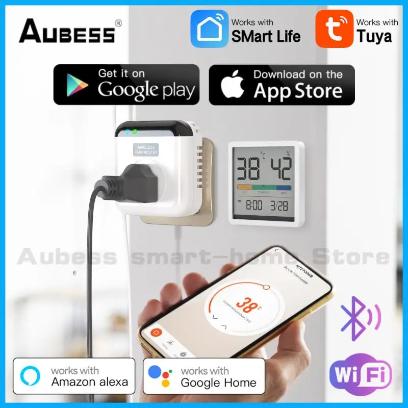 

Tuya Wifi Smart Thermostat Temperature Control System 16A 250V Smart Plug Power Monitor Wireless Controller Alexa Google Home