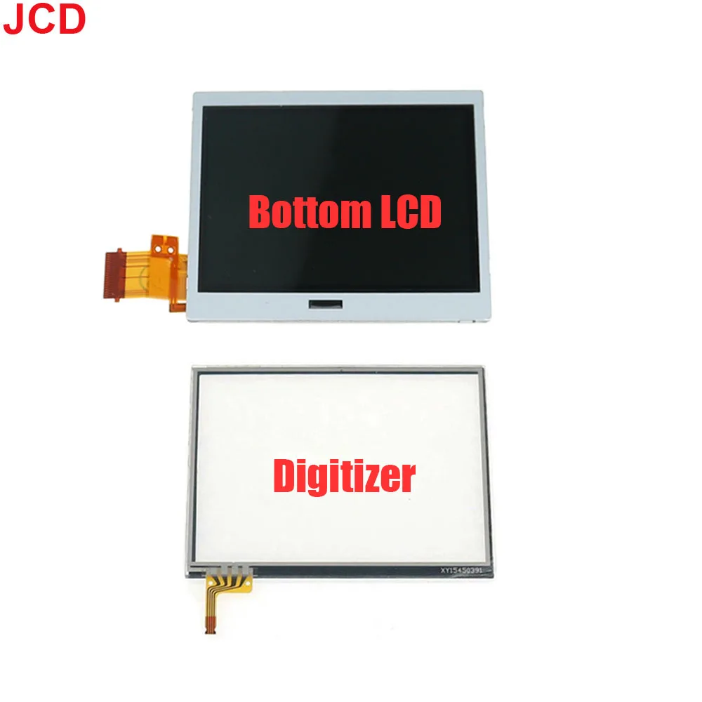 JCD For NDSL Replacement Touch Screen Digitizer Panel & Top Upper / Lower Bottom LCD Display Screen For Nintend DS Lite images - 6