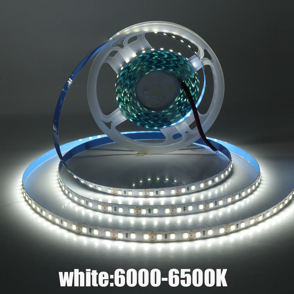 

Светодиодная лента 5м/10м, белая/теплый белый, 12В/24В