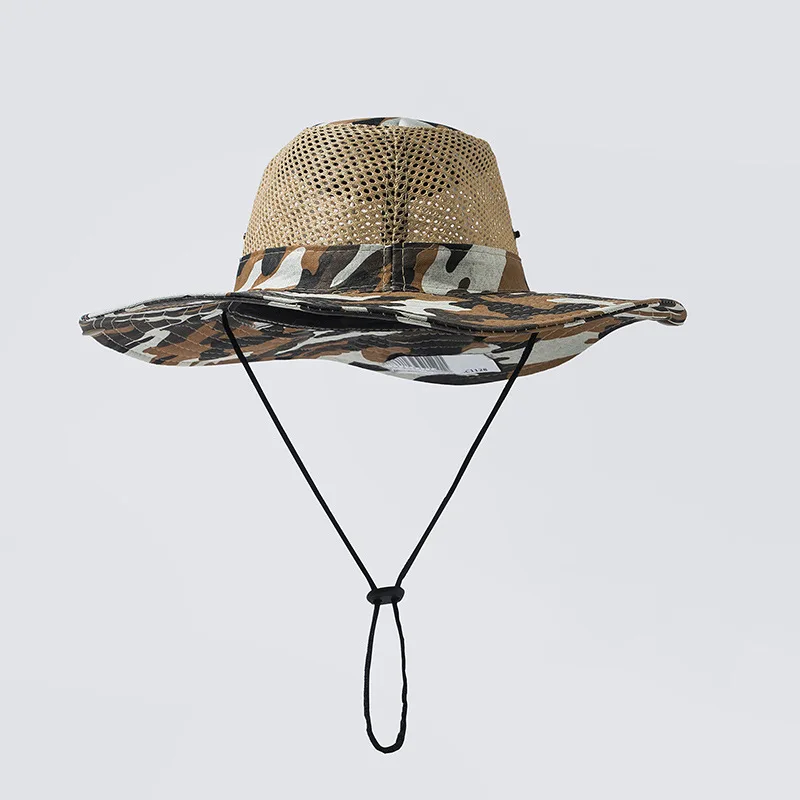

Sun Visors Hat for Men/Women Waterproof Wide Bucket Hat UV Protection Boonie Hat for Fishing Hiking Breathable Garden Beach