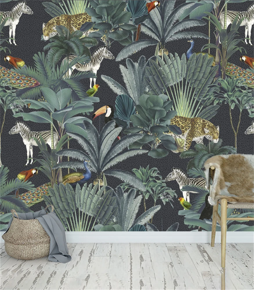 Фотообои на заказ в стиле ретро животные средневековые винтажные настенные