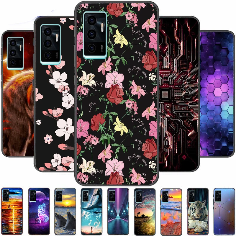 

Case For Vivo V23e 4G Cover Soft TPU Cartoon Cute Coque Painting Fundas Bumper Shell Back Color Phone