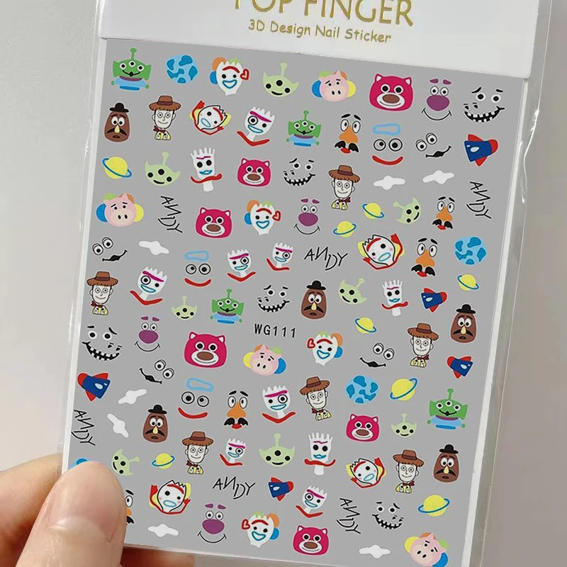 1 упаковка брендовые новые наклейки для ногтей в стиле Дисней мультфильм Король