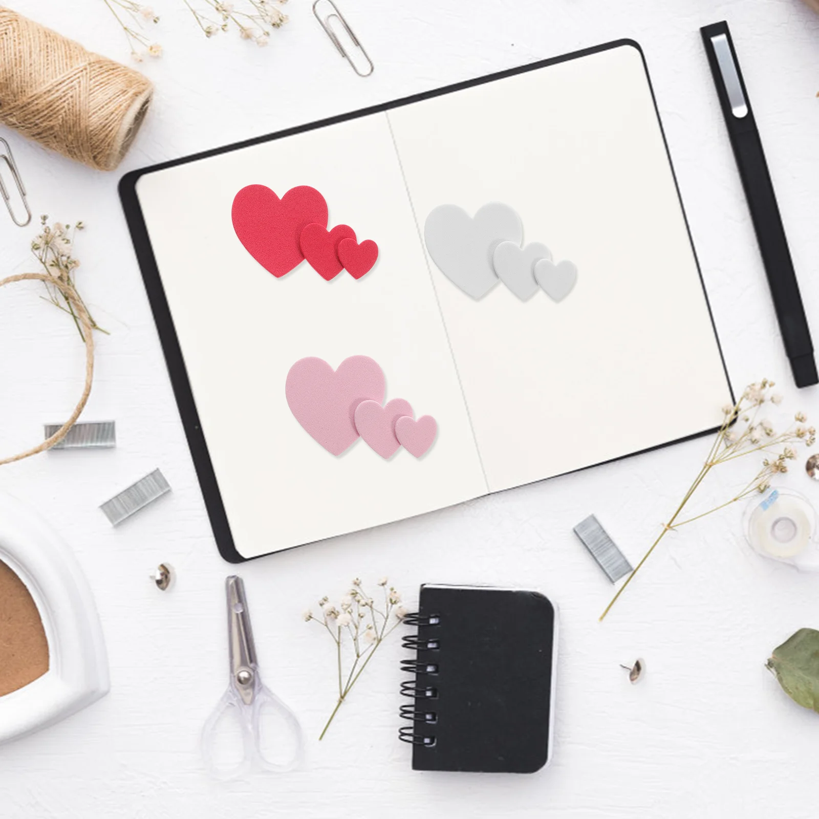 

300 шт., декоративные наклейки в форме сердца из ЭВА