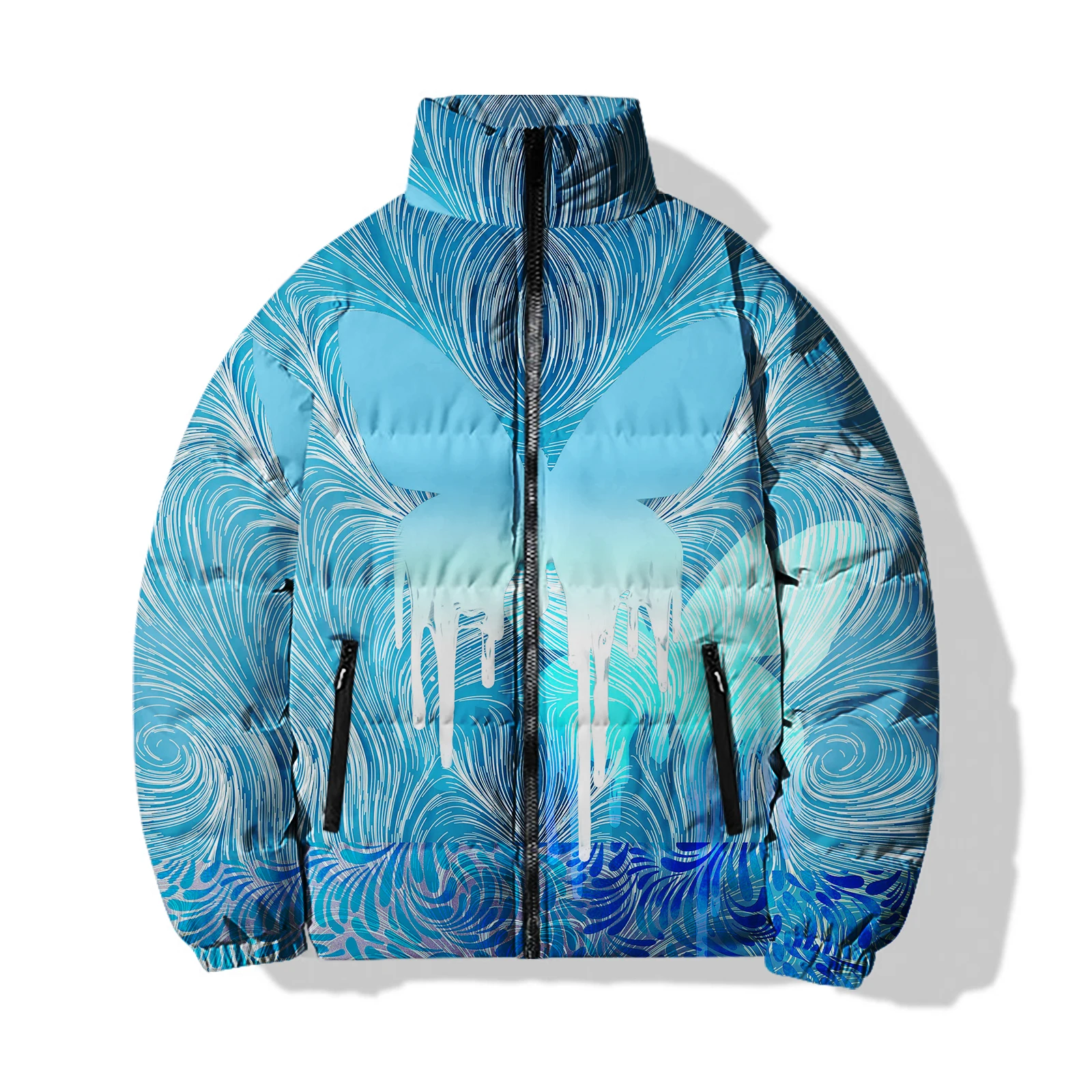 Простые мужские куртки с принтом бабочки