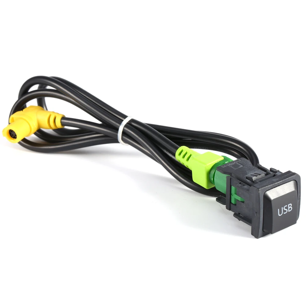 Фото USB-кабель-переходник 100 см для RCD510 RNS315 MK5 MK6 Sagitar, пластиковый/металлический, Plug and Play, OEM-замена №3