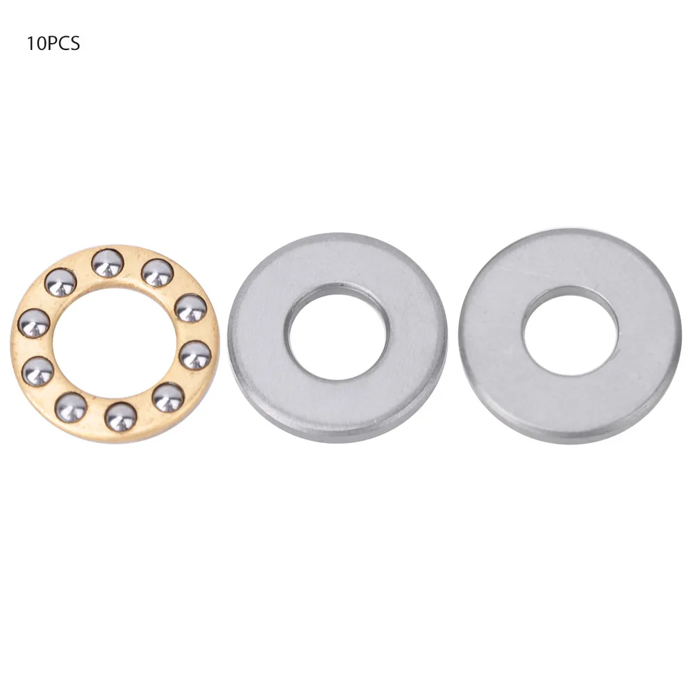 

10pcs Thrust Ball Bearing Miniature High Precision Flat Steel Bearings Set (F8-16M 8x16x5mm)
