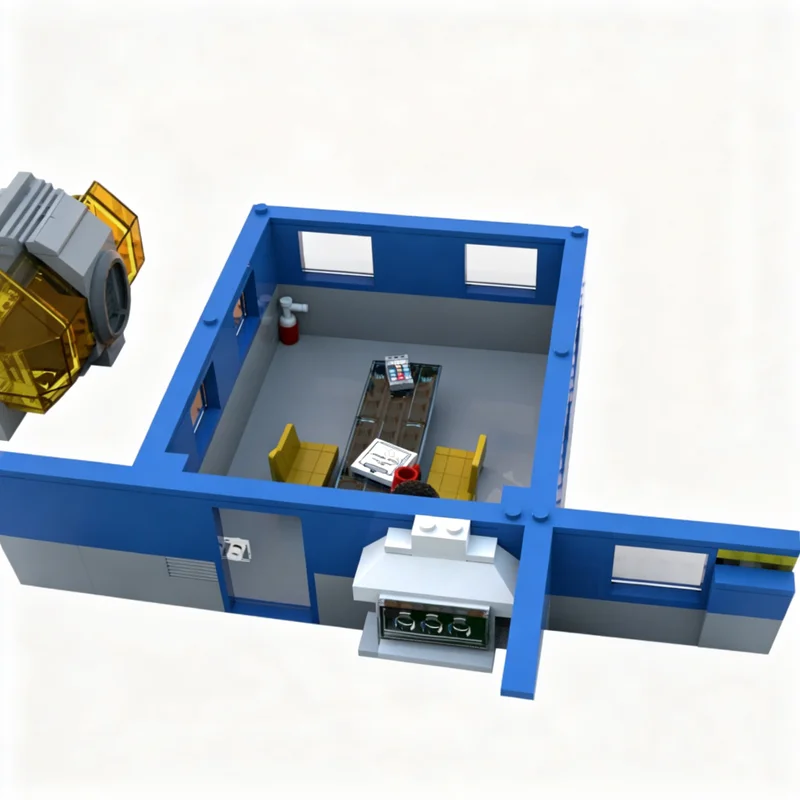 6791 деталь MOC: Космический центр исследования Марса в стиле неоклассика, модель из строительных блоков, архитектурные игрушки, рождественский подарок, идея для творчества, для детей (art.: 3920dc968313d) - 3920dc968313d
