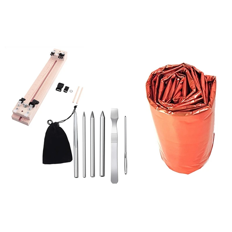 

ELOS-7 PCS Paracord Bracelet Knitting Tool Paracord Tool With Emergency Sleeping Bag 2 Person Survival Sleeping Bags