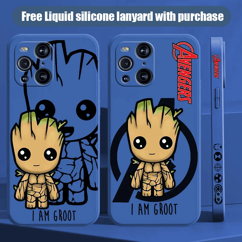 Marvel Cute Groot для OPPO Find X2 X3 X5 Pro Lite Neo Reno 2 Z 5 6 7 8 10