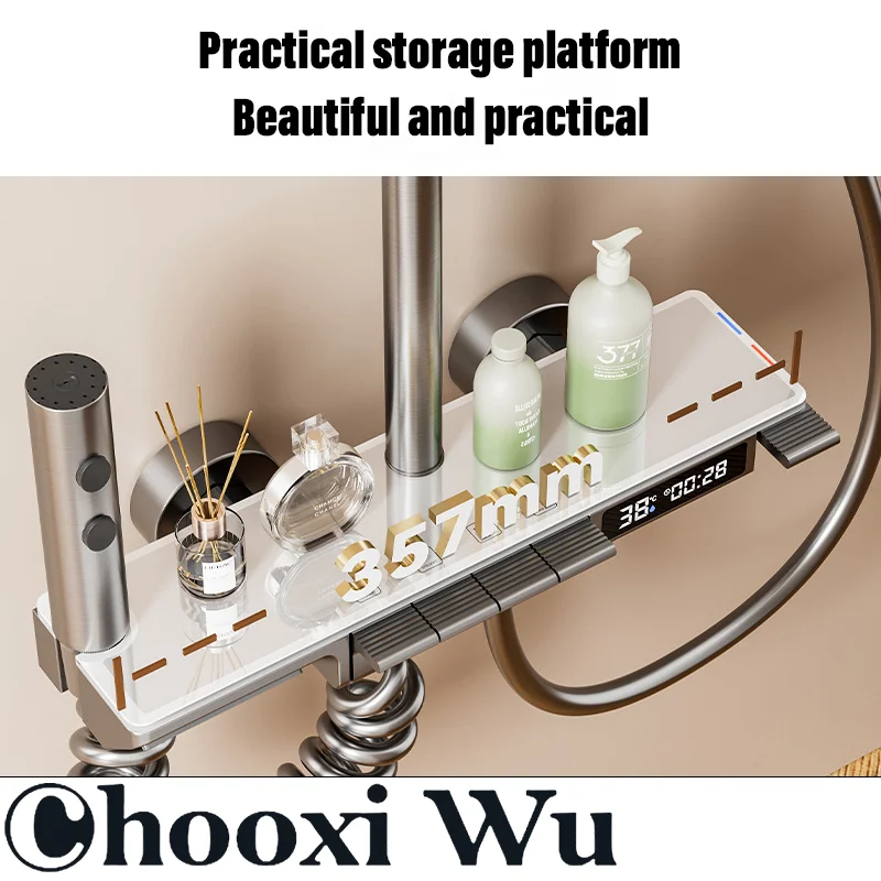 CHOOXIWU-Простая умная душевая насадка кнопки в фортепиано четыре режима воды