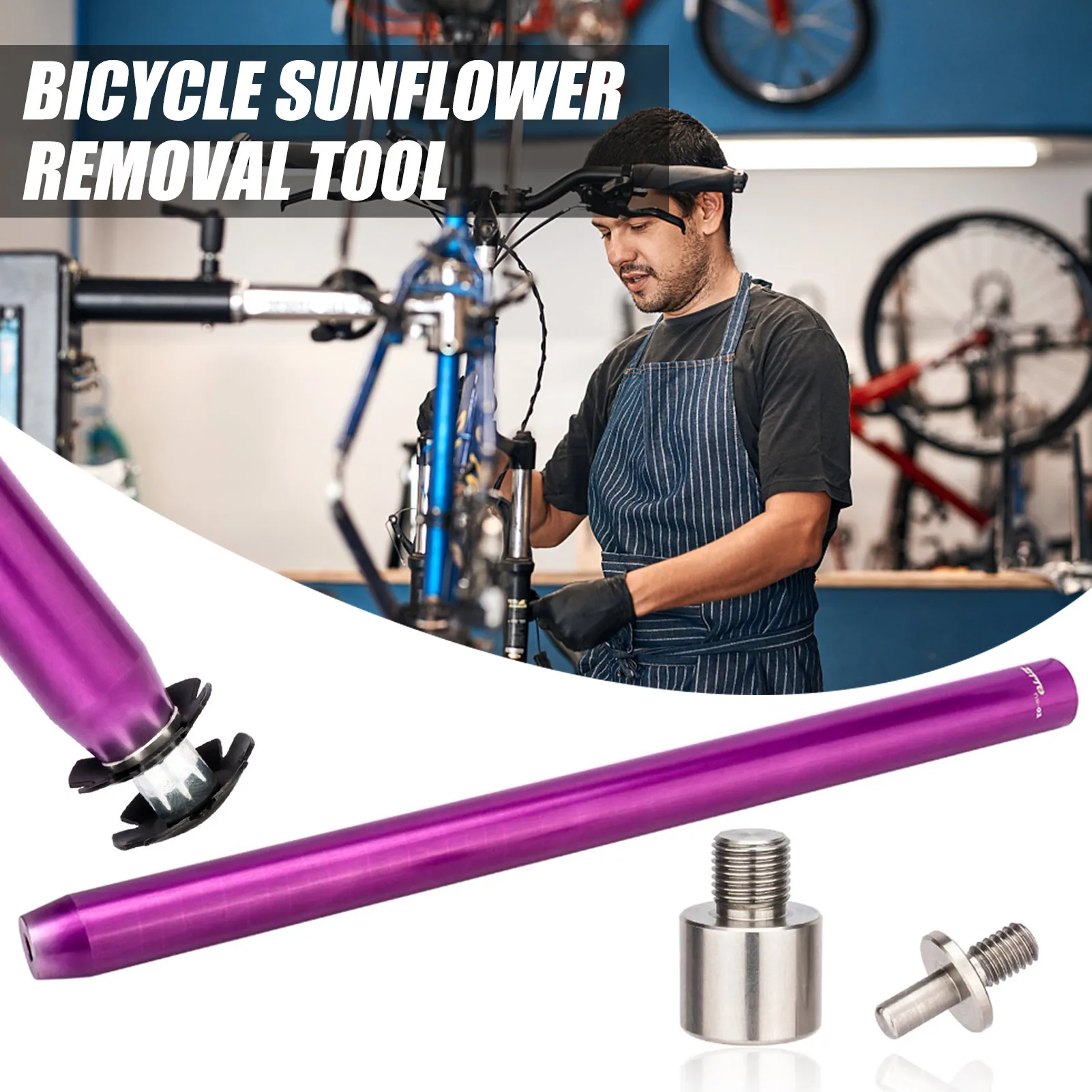 

Star Nut Setting Tool Bicycle Fork Star Nut Installation Tool Aluminum Alloy Bicycle Front Fork Repairing Removal For Road Bike