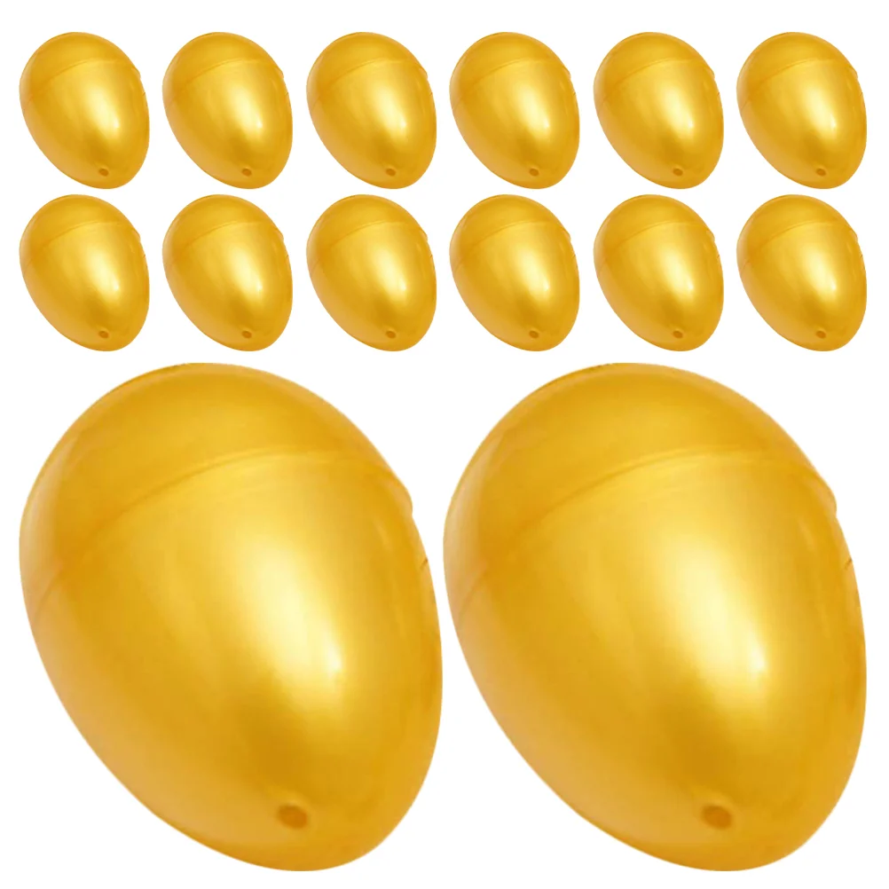 

Egg Balls Kids Toys Multi-function Empty Eggs Plastic Golden Gift Wrapping Puzzle