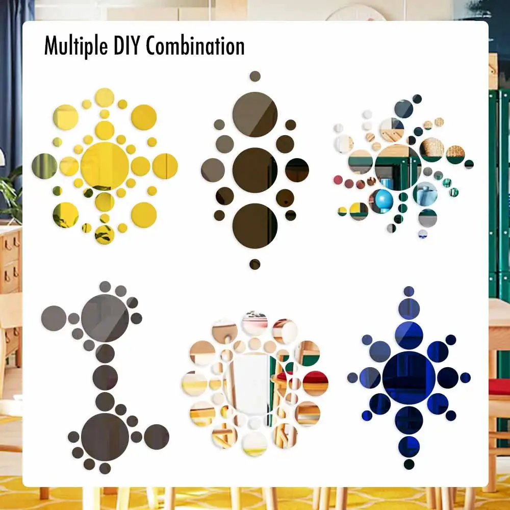 Наклейка Настенная круглая на зеркало акриловая |