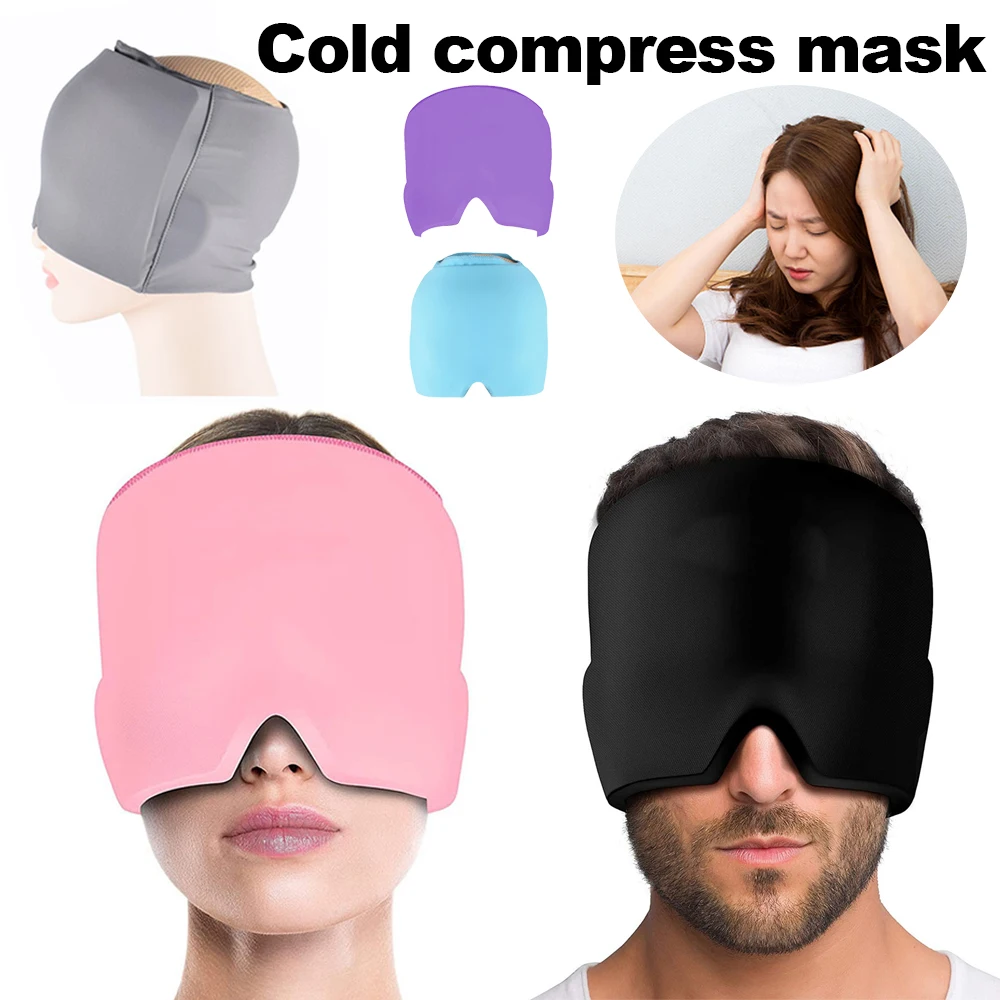 

Маска или шапочка для снятия головной боли и заражения, успокаивает мигрень и напряжение, снимает головную боль, снимает горячую и холодную ...