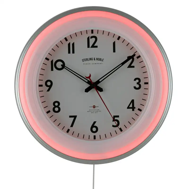 

Round Indoor Multi-Colored LED Wall Clock with Remote Control